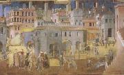 Ambrogio Lorenzetti Life in the City (mk08) painting
